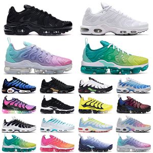 tn plus herr löparskor trippel vit svart hyperblå spänning lila pastell citron lime män kvinnor tränare sport sneakers