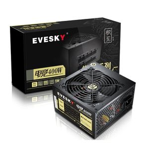 Evesky 400W 게임 전원 공급 장치 12cm 팬 컴퓨터 호스트 비디오 카드 비 모듈 형