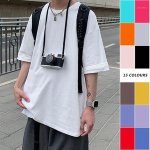 Men's T-Shirts Multicolor Short Sleeve T Shirts For Men 2021 Fashion Trends Summer Clothes Teen Plus Size Casual Tops Tees Oversized Streetw