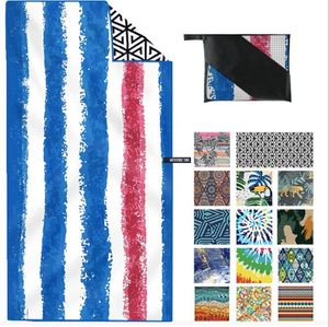 Beach Towel Double-sided Velvet Adult Swimming Towels Creative Printing Sunscreen Shawl Quick-drying Blanket Women Wrap Printed 180*80cm wmq1214