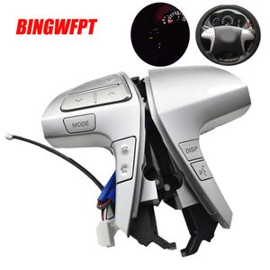 Interruttore del pulsante di controllo audio del volante Bluetooth argento UV 84250-06160 per Toyota Camry