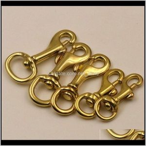 Bag Parts Accessories 5Pcs Solid Brass Trigger Swivel Eye Bolt Snap Hook Webbing Leather Craft Buckle For Making Bags Szeie Cebvo