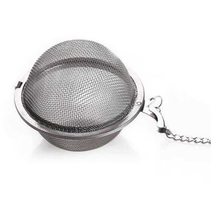 DHL FedEx 200PCS / Lot Rostfritt stål Tea Pot Infuser Sphere Mesh Strin Ball 5,5cm DAP161