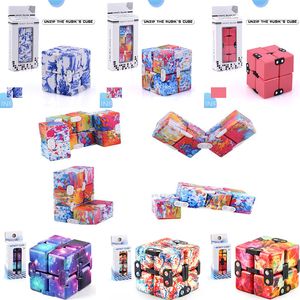 17 Camo Infinity Mini Toys Kids Magic Blocks 성인 불안 스트레스 릴리프 감압 최상의 품질