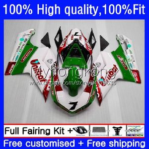 Ducati Red Green Hot 848S 1098S 1198S 848R 07-12カウリング14NO.126 1098 R 1198 R 2007 2008 2009 2010年2011年848 1098 1198 S R 07 08 09 10 11 12 OEMフェアリング