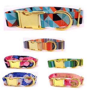 6 Cores Estilo Britânico Pet Cat Colares Confortável Colorido Collore Collar Collar Liga Laser Gravura Fadeproof Sublimação Impressão Designer