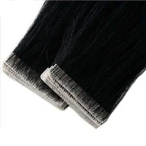 Gancho de mão fita de pele de pele em extensão de cabelo humano 100g 40 peça 14-26inch de alta qualidade mais realista personalização de suporte