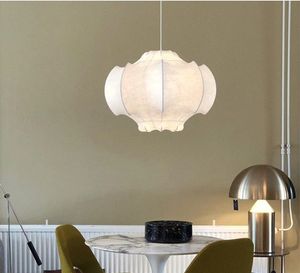 Italienska Konst Silk Pendant Lights Nordic Lamp Modern Personlighet Kreativ för vardagsrum Sovrum Matsal Stilig Inredning Ljuskronor