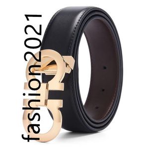 waistband belts womens mens Black belts wholesale high quality Fashion casual business metal buckle leather belt for Unisex Casual Accessories