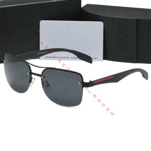 Solglasögon för män och kvinnor sommarstil Anti-ultraviolet retro platta metall rektangulär full ram mode glasögon slumpmässig låda homme luxe marque sonnenbrille