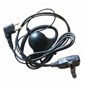 D Form Headphone Headset Earpiece Mic för Motorola GP3188 GP88S EP450 CP040 Dep450 XIR P3688, DP1400, Hytera TC700 Radio Walkie Talkie