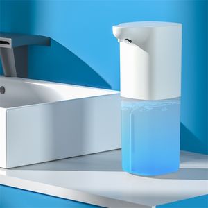 Otomatik Köpük Sabunluk Sabunluk Sıvı Dağıtıcı Banyo Akıllı Yıkama El Makinesi Beyaz Yüksek Kaliteli ABS Malzeme 211206