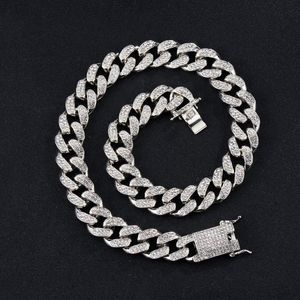 Chains 19mm Iced Out Men Jewelry Micro Pave 5A Cz Hip Hop Cuban Link Chain Thick Heavy Chunky Necklace For Boy Father Day Gifts