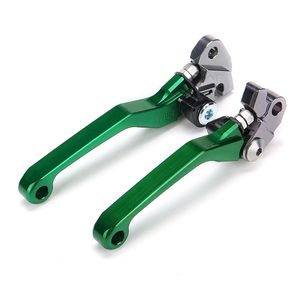 Leva freno frizione moto verde + impugnatura manubrio per Kawasaki KX65 KX85 KX125 KX250 KX250F