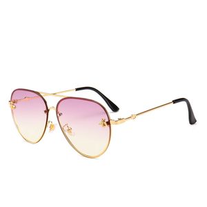 Designer Zonnebril Dames Heren Merk Goede Kwaliteit Mode Metalen Oversized zonnebril Vintage Vrouwelijke Mannelijke UV400