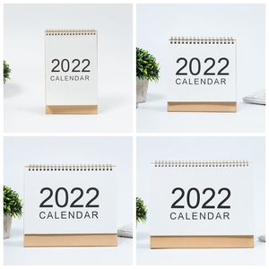 Simple 2022 Настольный календарь Creative Desktop Ornaments Портативные работы Примечание Календари Новогоднее планировщик Ежедневный планировщик школьный офис настраиваемый HY0098