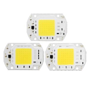 LUSTREON 10W 20W 30W Pure White COB LED Light DIY Chip Supplied by Battery Solar Panel - 10W