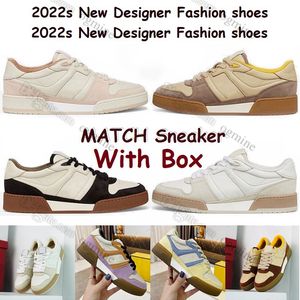 Wholesale shoes 46 suede resale online - 2022 With Box MATCH Sneaker Casual Shoes Designer fashion Flat Platform Woman Suede low top Luxury Rubber sole fende Little Monster big eyes mens womens capsule shoe