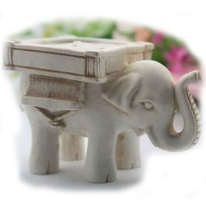 Resin Elephant Candle Holder Bird Design Tillgänglig Hus DIY Handgjorda Bröllopsdekoration Knick-Knacks Caft Heminredningar Jewerlly Party Favor Gifts 8.5 * 5.5 * 6cm