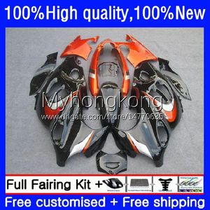 Fairings för Suzuki Katana GSXF 600 750 CC GSX600F GSXF750 GSXF-600 17NO.33 600cc 750cc GSX750F 98 99 00 01 02 GSXF-750 GSXF600 Orange BLK 1998 1999 2000 2001 2002 Kropp