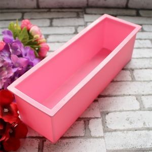 1.2L Silicone Soap Mold 3D Rectangular Fondant Cake Bread Chocolate Christmas Baking Tool 210423