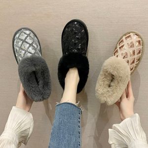 Lantejoulas de inverno Botas de neve de alta qualidade Personalidade de moda simples Ao ar livre confortável casual calçados de algodão fabricantes de vendas diretas