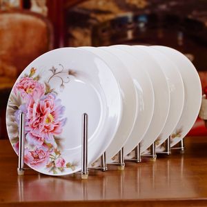 Wholesale sushi 8 for sale - Group buy 6pcs set Chinese Dining Room Ceramic Tableware Jingdezhen Bone China Porcelain Dinnerware inch Deep Soup Dishes Sushi Plates