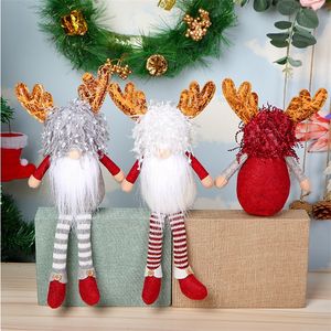Festa de Natal Favor Christmas-Antler Doneless Boneca Rudolph Long Long Dolls Janela Xmas Anão Decorações Decorações T9i001461