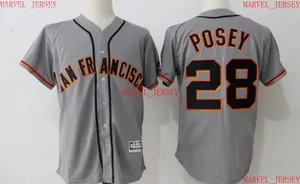 Jerseys de beisebol personalizada Posey Baseys costura personalizar qualquer nome Número Jersey Mulheres Juventude XS-5xl