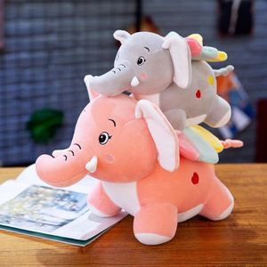 30cm brinquedos de pelúcia pelúcia animais macio elefante bonecos rosa cinza decoração casa crianças presentes de aniversário de alta qualidade