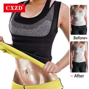 CXZD Plus Size S-6XL Kobiety Neoprenowe Shapewear Trainer Push Up Vest Tummy Belly Hasło Body Shaper Waist Cincher Gorset