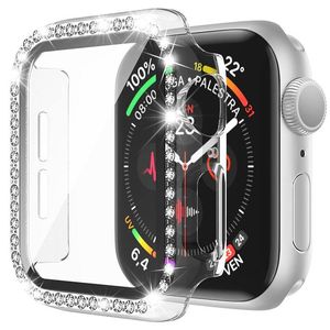 Apple Watch için Temperli Cam Kapak 40mm 44mm 38mm 42mm 41mm 45mm 49mm Pırlanta Tampon Ekran Koruyucu Film Iwatch Serisi 6/SE/5/4/2/1 Yüksek Kalite