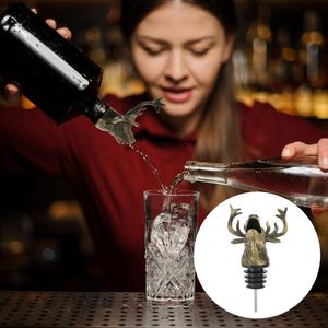 Party Decoration 1pc Stopper Decorative Delicate Wine Bottle Cork Pour Spout Decanter Liquor Pourer For El Bar