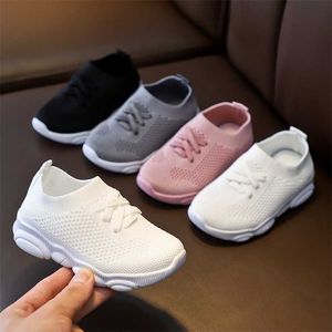 Çocuk Ayakkabı Bebek Sneaker Rahat Nefes Kaymaz Yumuşak Kauçuk Alt Çocuk Kız Erkek Spor 220115