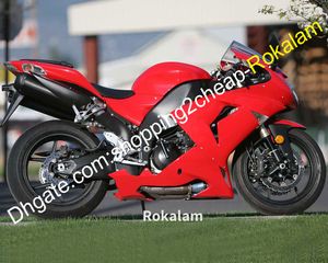 Ninja ZX-10R 06 07 Rote Verkleidungen passend für Kawasaki ZX10R 2006 2007 ZX 10R ABS-Verkleidungsset (Spritzguss)