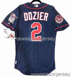 Dikişli Retro Jersey Brian Dozier Serin Base Jersey Erkek Kadın Gençlik Beyzbol Forması XS-5XL 6XL