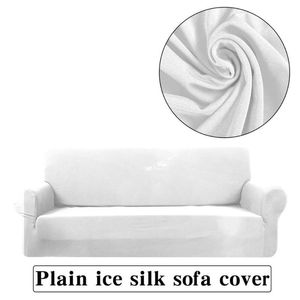 Stoelhoezen 1/2/3/4 Seaters Stretch Ice Sofa SnowCover Protector Soft Couch Cover Anti-Slip Elastic