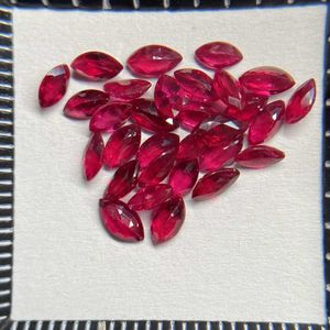 Meisidian A Quality Marquise 2x4mm Naturalny kamień Afryki Gołębi Blood Red Ruby Cena za karat H1015