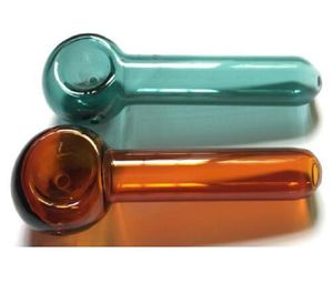 2021 NUOVE pipe in vetro soffiato a mano Mini piccole Pyrex Cucchiaio per tabacco Ciotola Pipa Dab Rigs Bubbler