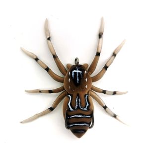 7cm 6g Phantom Spider Weedless Fishing Lures med realistisk design Silikon Artificiell mjuk Baist