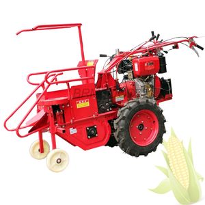 6.3kw Commercial Scale Small High Quality Mini Corn Harvester Machine Combine 1 Rows 15 horsepower YF-246