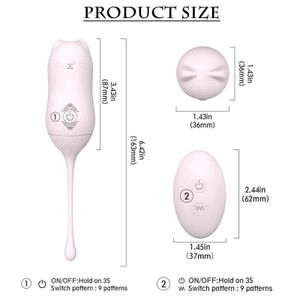 Yumurta Phanxy Vajinal Kegel Çince Ben Wa Vajina Kegal Topları Kadınlar için Uzaktan Kumanda Titreşimli Vibratör Yumurta Geisha Topu 1124