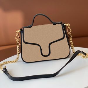 Роскошная дизайнерская сумка небольшая мода удобные сумки на плечо холст Marmont сумка с кожаным ремешком