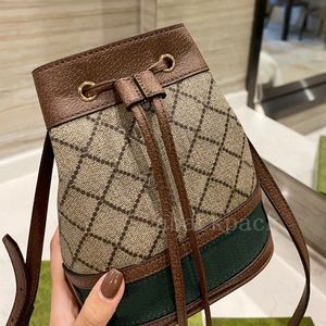 Bucket bags letter Bag 1955 Fashion women designers bag Quality luxurys Top Clutch lady Shoulder purse Handbags Metallic printing Leather strapping