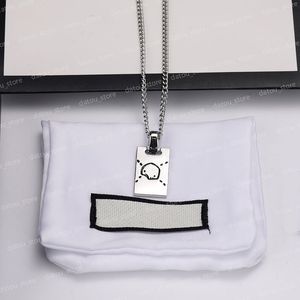 Männer Luxus Designer Schmuck Damen Designer Halskette Totenkopf Muster Ketten Pendent Herren Geist Halsketten Party Zubehör Silber Halskette