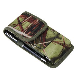 Camouflage Universal Phone Cases for iPhone 13 Samsung Moto LG Nokia Sony Card Holder Sport Nylon Belt Clip Holster Smartphones Cover Pouch Bag