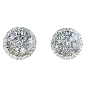 Luxe K Gold Lab Diamond Stud Earring Real Sterling Zilveren Sieraden Engagement Bruiloft Oorbellen Voor Vrouwen Bruids Gift
