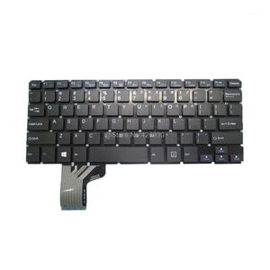 Rusya Klavye toptan satış-Laptop US RU Klavye IRBIS NB116 ZX B ABD YXK2255S G170425 İngilizce Rusya Siyah çerçeve olmadan