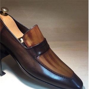 Men Pu Leather Shoes Casual Dress Brogue Spring Ankle Boots Vintage Classic Male HA098 211102