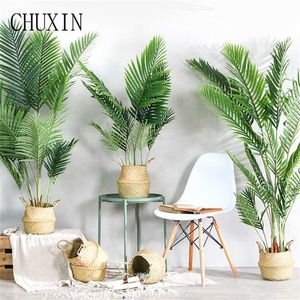 Bonsai Tropical Palm Plants Simulation Plants Home Living Room Decor Bonsai Decoration Fern Turtle Leaf Fake Plants No Vase 211108